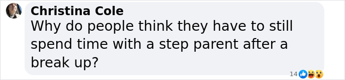 A comment about step-parent relationships, possibly linked to Ashton Kutcher. A comment about step-parent relationships, possibly linked to Ashton Kutcher.