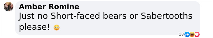 Comment on dire wolves, referencing extinct animals like short-faced bears and sabertooths. Comment on dire wolves, referencing extinct animals like short-faced bears and sabertooths.