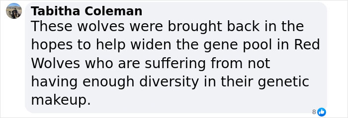 Comment on ethical debate of resurrecting dire wolves for gene diversity. Comment on ethical debate of resurrecting dire wolves for gene diversity.