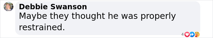 Comment discussing restraint related to “TikTok star” accident. Comment discussing restraint related to “TikTok star” accident.
