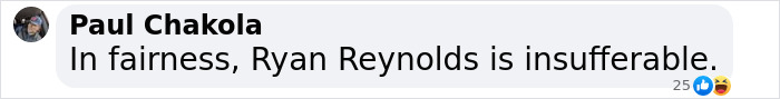 Comment about Ryan Reynolds being insufferable, relating to Travis Kelce and Taylor Swift’s fallout. Comment about Ryan Reynolds being insufferable, relating to Travis Kelce and Taylor Swift’s fallout.