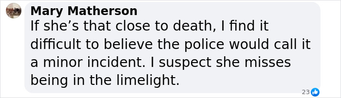 Text message questioning claims about Prince Andrew’s accuser and police response. Text message questioning claims about Prince Andrew’s accuser and police response.
