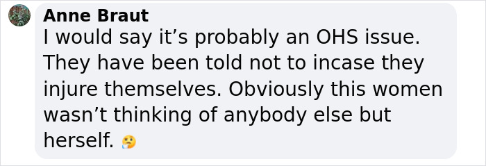 Comment on wheelchair incident at airport, discussing OHS issues and personal responsibility. Comment on wheelchair incident at airport, discussing OHS issues and personal responsibility.