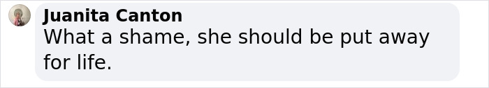 Comment by Juanita Canton expressing outrage on a poisoning incident involving Easter gifts. Comment by Juanita Canton expressing outrage on a poisoning incident involving Easter gifts.
