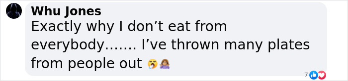 Social media comment reacting to news about poisoned gifts related to the alleged targeting of an ex's family. Social media comment reacting to news about poisoned gifts related to the alleged targeting of an ex's family.