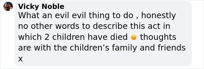 Text message expressing sympathy after alleged poisoning incident involving children. Text message expressing sympathy after alleged poisoning incident involving children.