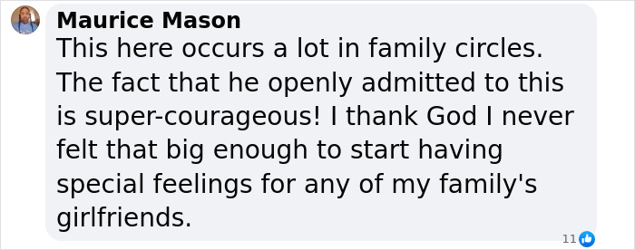 Comment on a film legend's open admission about love in family circles. Comment on a film legend's open admission about love in family circles.