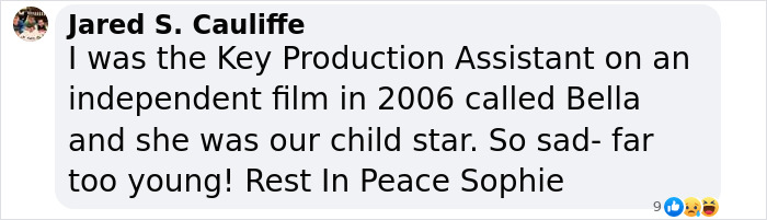 Emotional tribute to child star Sophie, remembered for her role in 2006 film, as mystery deepens. Emotional tribute to child star Sophie, remembered for her role in 2006 film, as mystery deepens.