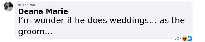 Comment by Deana Marie joking about a photoshoot involving Steve Irwin's son. Comment by Deana Marie joking about a photoshoot involving Steve Irwin's son.