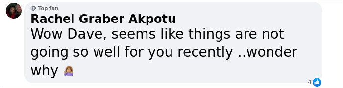 Comment on Dave Portnoy's situation, questioning recent events with a shrug emoji. Comment on Dave Portnoy's situation, questioning recent events with a shrug emoji.
