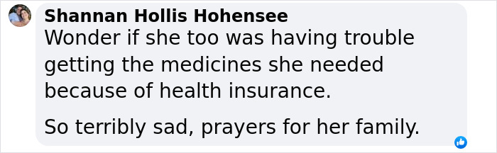 Comment expressing sadness over diabetes-related passing rumors. Comment expressing sadness over diabetes-related passing rumors.