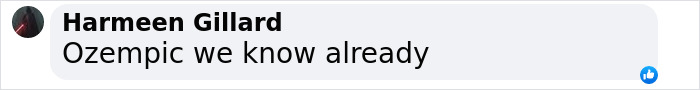 Comment mentioning Ozempic, expressing familiarity with the topic. Comment mentioning Ozempic, expressing familiarity with the topic.