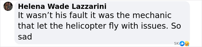 Facebook comment discussing Hudson River crash and mechanical issues. Facebook comment discussing Hudson River crash and mechanical issues.