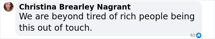 Chat message criticizing Blue Origin space trip by wealthy individuals. Chat message criticizing Blue Origin space trip by wealthy individuals.