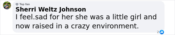 Comment expressing sympathy for Honey Boo Boo's turbulent life. Comment expressing sympathy for Honey Boo Boo's turbulent life.