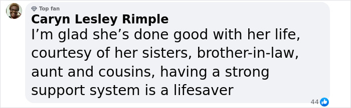 Comment from a fan discussing Honey Boo Boo's life and strong family support system as lifesaver. Comment from a fan discussing Honey Boo Boo's life and strong family support system as lifesaver.