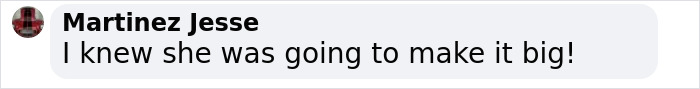 Martinez Jesse's comment on Honey Boo Boo, expressing belief in her future success. Martinez Jesse's comment on Honey Boo Boo, expressing belief in her future success.