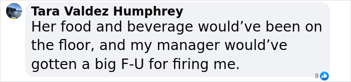 Comment about punk rock legend's attitude at NYC restaurant. Comment about punk rock legend's attitude at NYC restaurant.