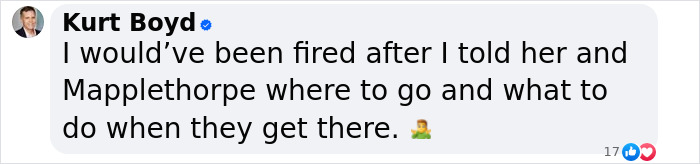 Comment mentioning Patti Smith and Mapplethorpe with emoji reactions below it. Comment mentioning Patti Smith and Mapplethorpe with emoji reactions below it.