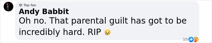 Comment on parenting influencer's tragic loss, expressing sorrow and empathy with a sad emoji. Comment on parenting influencer's tragic loss, expressing sorrow and empathy with a sad emoji.