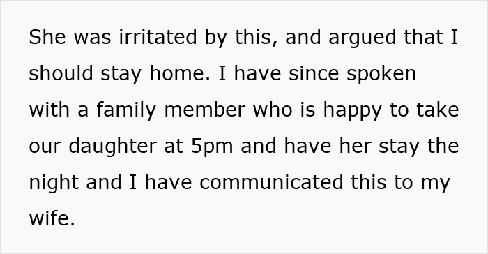 Man Refuses To Watch Daughter On Wife&rsquo;s Night Out: &ldquo;A Form Of Punishment&rdquo;