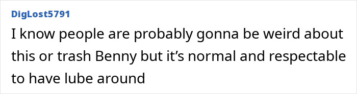 Comment about Selena Gomez and Benny Blanco's shared personal item, emphasizing normalcy and respect. Comment about Selena Gomez and Benny Blanco's shared personal item, emphasizing normalcy and respect.
