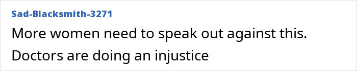 Comment on doctors giving the "husband stitch" after birth. Comment on doctors giving the "husband stitch" after birth.