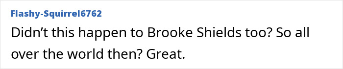 Comment discusses the "husband stitch" and mentions Brooke Shields. Comment discusses the "husband stitch" and mentions Brooke Shields.
