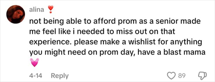 A supportive comment helps a teen whose prom dress story went viral. A supportive comment helps a teen whose prom dress story went viral.