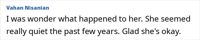 Comment expressing surprise about Mary Kay Place's recent appearance. Comment expressing surprise about Mary Kay Place's recent appearance.