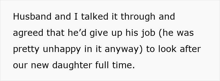 Text highlighting false promises from husband about his job situation. Text highlighting false promises from husband about his job situation.