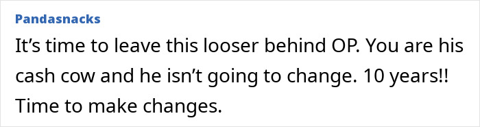 Text urging a wife tired of false promises from her husband to make a change after 10 years. Text urging a wife tired of false promises from her husband to make a change after 10 years.