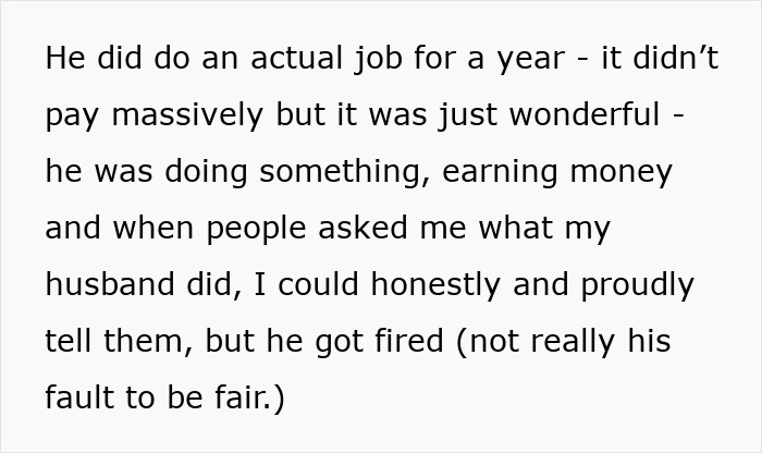 Text about husband's job and financial struggles; wife urges him to "get a job or get out. Text about husband's job and financial struggles; wife urges him to "get a job or get out.