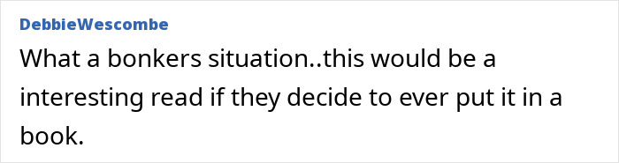 Comment by Debbie Wescombe on fertility fraud situation, suggesting it would make an interesting book. Comment by Debbie Wescombe on fertility fraud situation, suggesting it would make an interesting book.