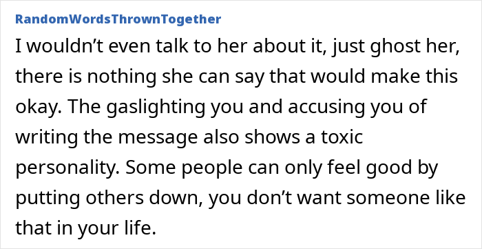 Text about accidental mean message, focusing on toxic behavior and how some people feel good putting others down. Text about accidental mean message, focusing on toxic behavior and how some people feel good putting others down.