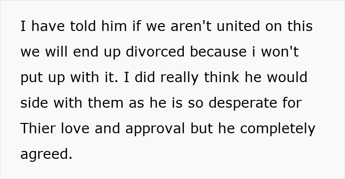 Text detailing a couple's agreement amidst tension over sister-in-law moving into their home. Text detailing a couple's agreement amidst tension over sister-in-law moving into their home.