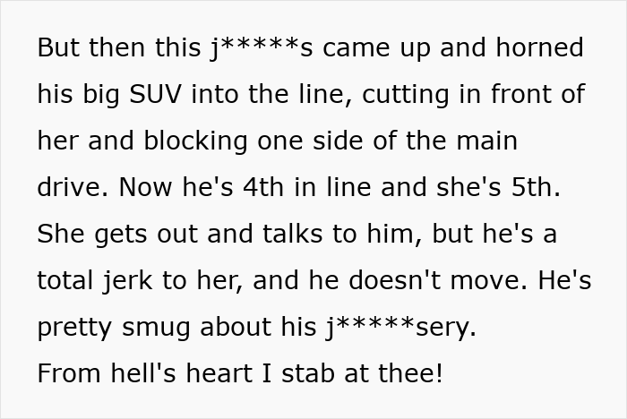 Drivers Team Up To Teach Jerk SUV Owner A Lesson In Patience Drivers Team Up To Teach Jerk SUV Owner A Lesson In Patience