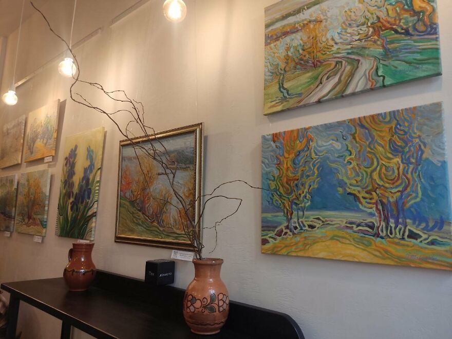 My Friends Helped Me To Create An Exhibition Of Paintings In The Frontline Zone Of Ukraine (11 Pics)