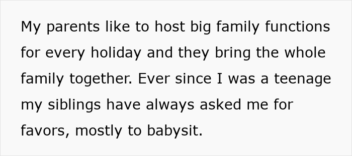Text about siblings turning on sister after she refuses to turn her home into a shelter for brother’s whole family. Text about siblings turning on sister after she refuses to turn her home into a shelter for brother’s whole family.