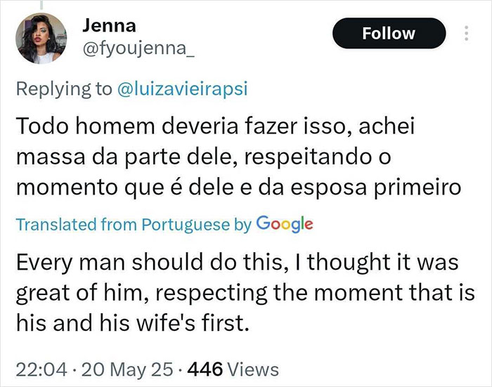 Tweet praising man who pushes mom away while celebrating baby's gender reveal with wife, respecting their special moment. Tweet praising man who pushes mom away while celebrating baby's gender reveal with wife, respecting their special moment.