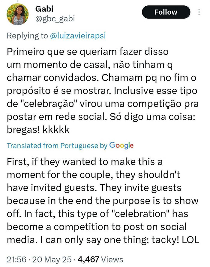 Tweet about a heated debate on a man's behavior during a baby's gender reveal celebration with family and wife. Tweet about a heated debate on a man's behavior during a baby's gender reveal celebration with family and wife.