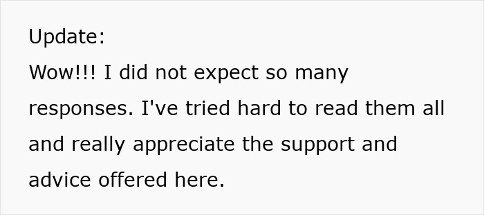 Text update about receiving many responses and appreciation for support with teen desperate to say goodbye to sick father situation. Text update about receiving many responses and appreciation for support with teen desperate to say goodbye to sick father situation.