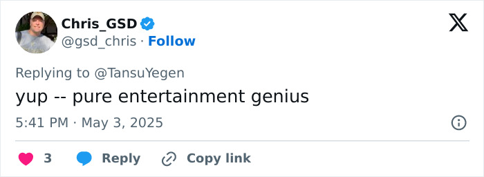Tweet by Chris_GSD praising entertainment genius, referencing Michael Jackson's iconic lean and ongoing debates years after his passing. Tweet by Chris_GSD praising entertainment genius, referencing Michael Jackson's iconic lean and ongoing debates years after his passing.