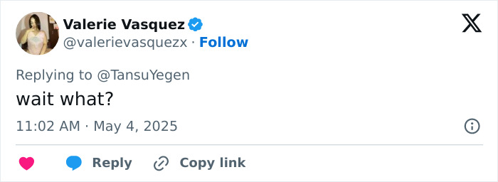 Social media post showing Valerie Vasquez reacting with surprise, related to Michael Jackson's iconic lean controversy. Social media post showing Valerie Vasquez reacting with surprise, related to Michael Jackson's iconic lean controversy.