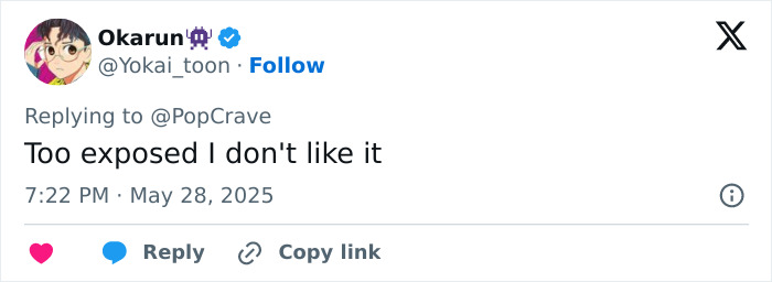 Social media comment reacting to Jenna Ortega ditching bra and underwear in racy dress, expressing discomfort with exposure. Social media comment reacting to Jenna Ortega ditching bra and underwear in racy dress, expressing discomfort with exposure.