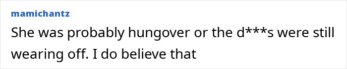 Text post from user mamichantz discussing a hangover in relation to Britney Spears’ wild party with Diddy mentioned during trial. Text post from user mamichantz discussing a hangover in relation to Britney Spears’ wild party with Diddy mentioned during trial.