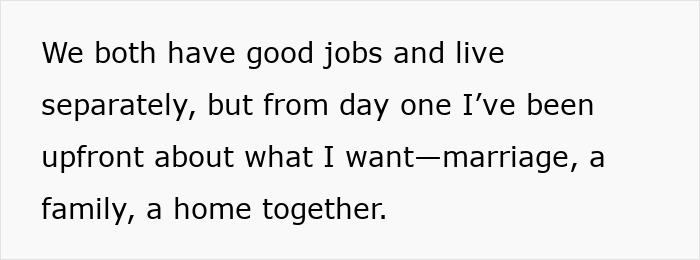 Text on a white background expressing frustration about a guy who won’t quit bad habits and grow up in their relationship.