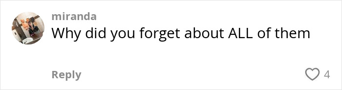 Comment from user miranda asking why someone forgot about all the kids after mom wakes from surgery unprepared for kids given birth to. Comment from user miranda asking why someone forgot about all the kids after mom wakes from surgery unprepared for kids given birth to.
