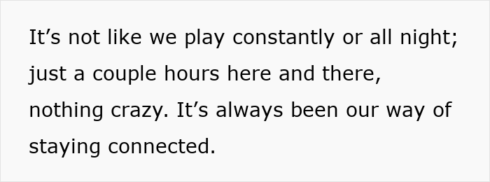 Text excerpt highlighting gaming as a way of staying connected, reflecting on gaming days ending. Text excerpt highlighting gaming as a way of staying connected, reflecting on gaming days ending.