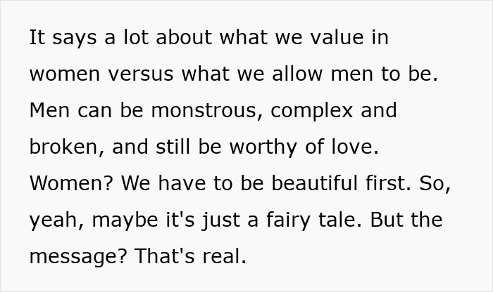 Woman Goes Viral Explaining Why The Beast Gets The Beauty But The Ogre Never Gets The Prince